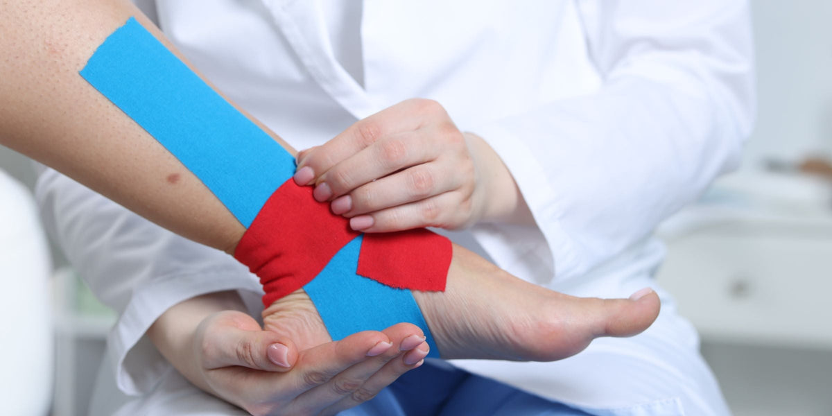Nutzen von Kinesio-Tape für Sprunggelenk