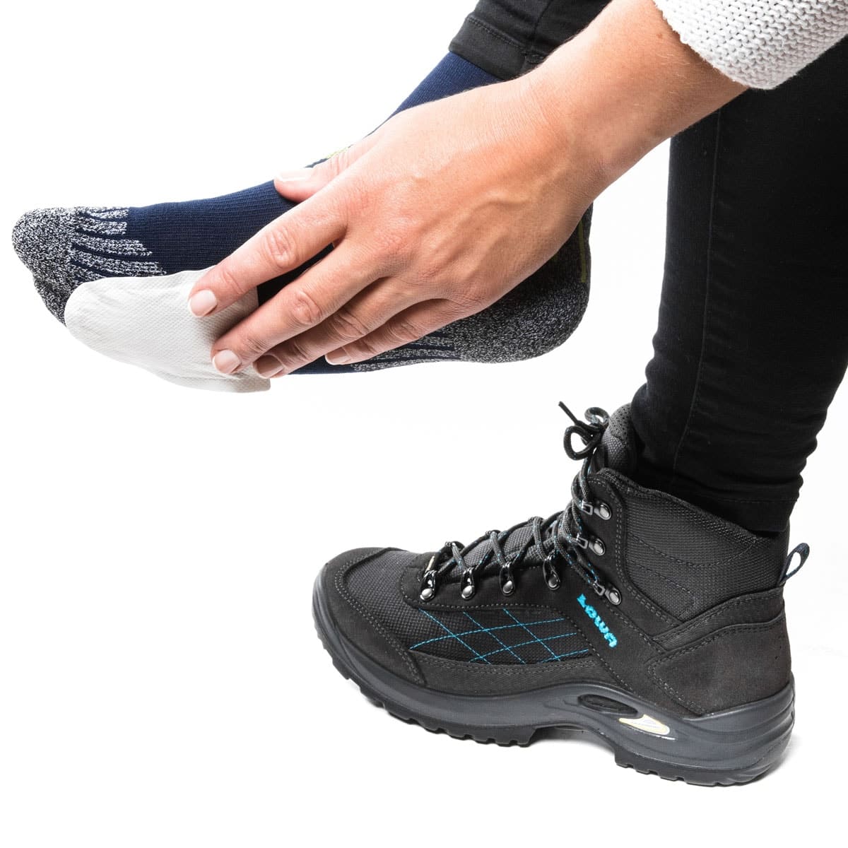 Anklebbare Fusswärmer