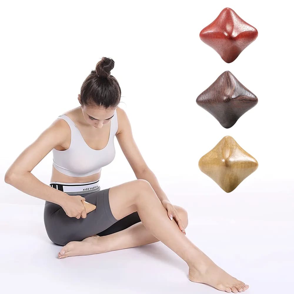 Asiatischer Holz Massagewürfel