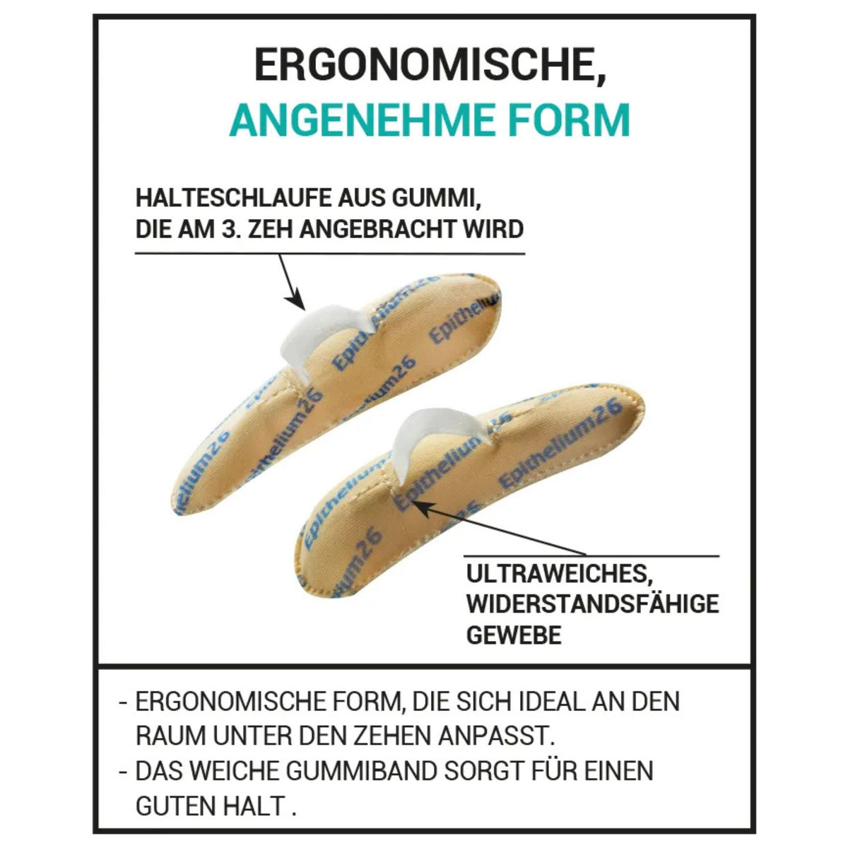 Erklärung der Wirkungsweise des Zehendruckpolsters