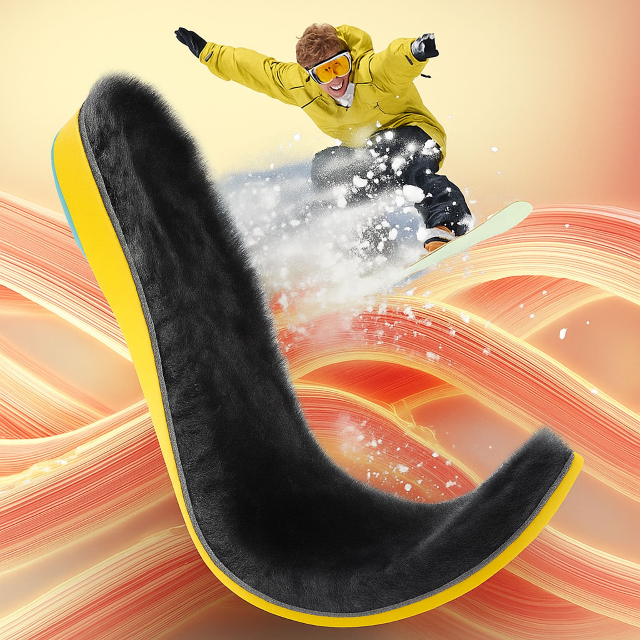 Fellsohle Winter Gegen Kalte Füsse Snowboarden