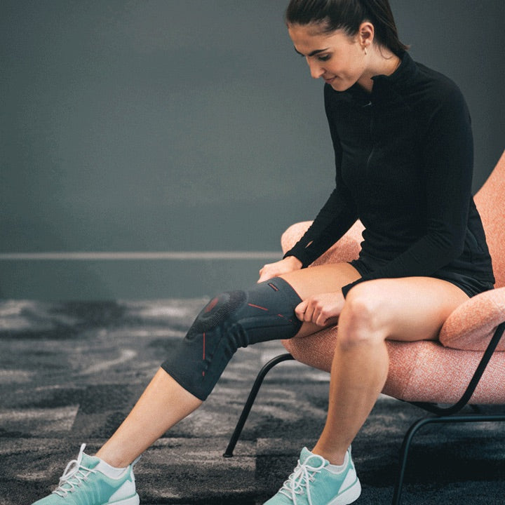 Knie verletzt Stoffbandage