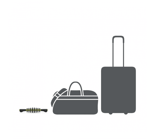 Kompakte Massagerolle zum Reisen