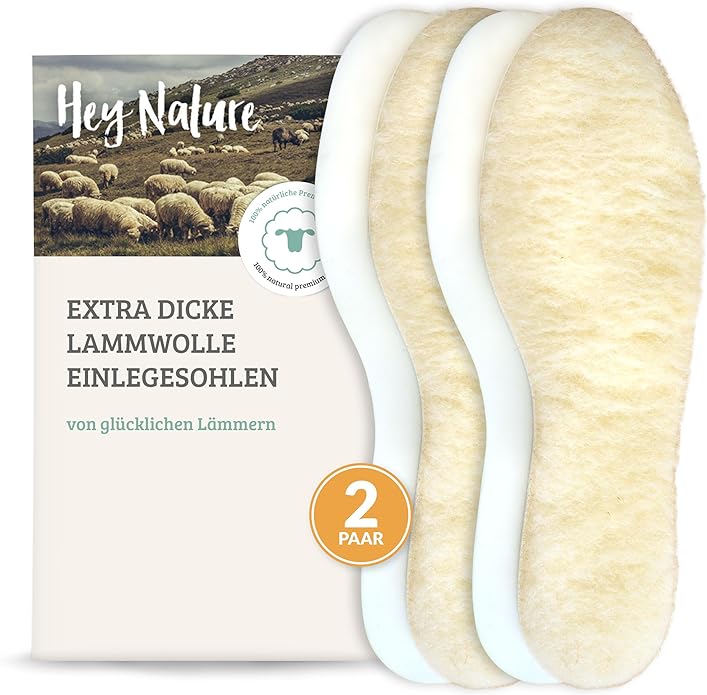 Lammwolle Einlegesohlen extra dick