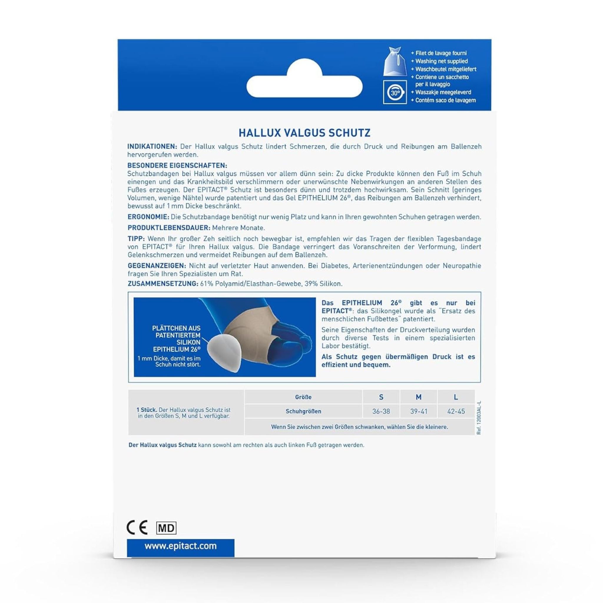 Rückseite der Produktverpackung
