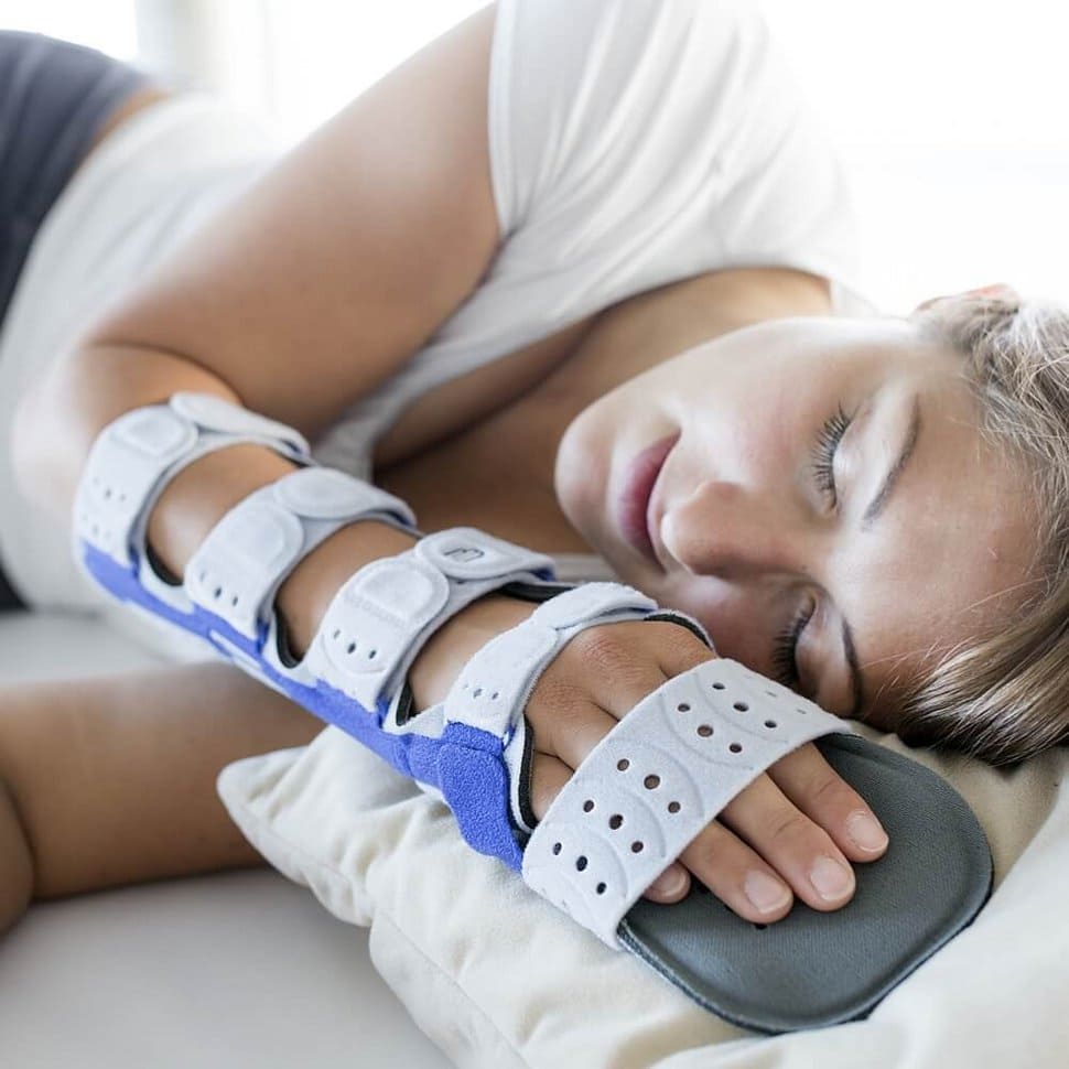 Tendovaginitis Arm ruhigstellen im Schlaf