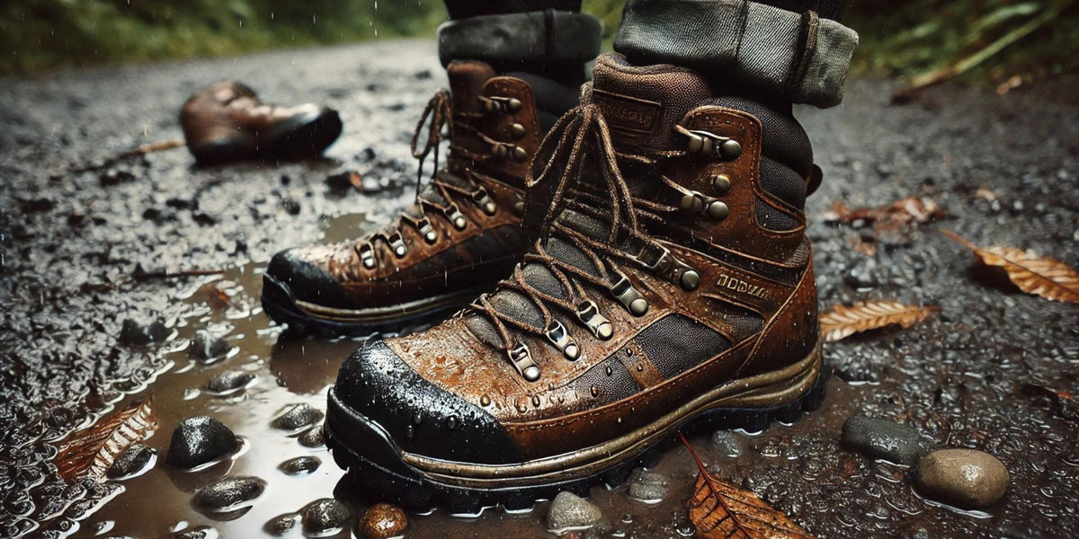 Nasse Wanderschuhe trocknen