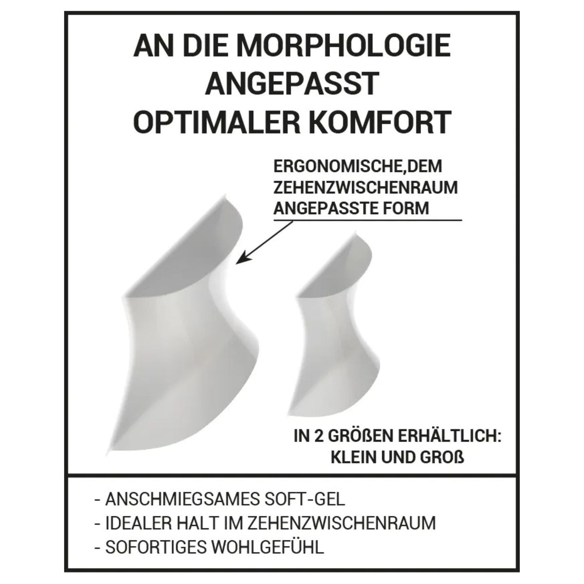 Aufbau des Zehentrenners bei Hühneraugen