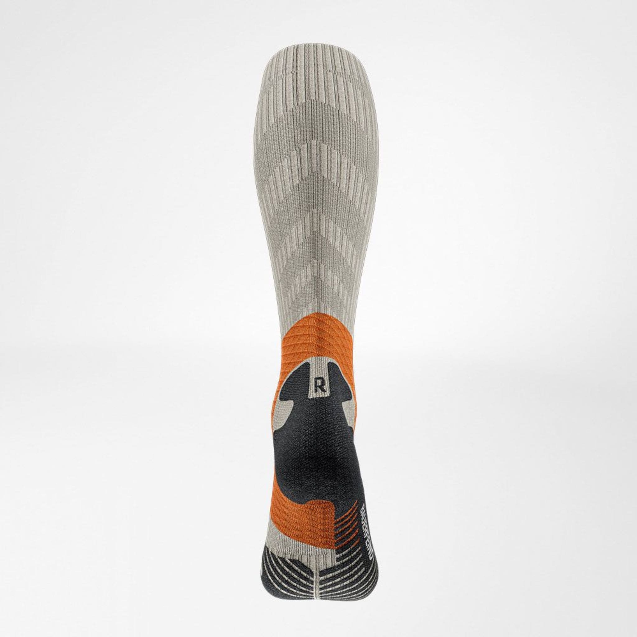 Bauerfeind Trail Run Compression Socks – Rückansicht mit Wadenkompression