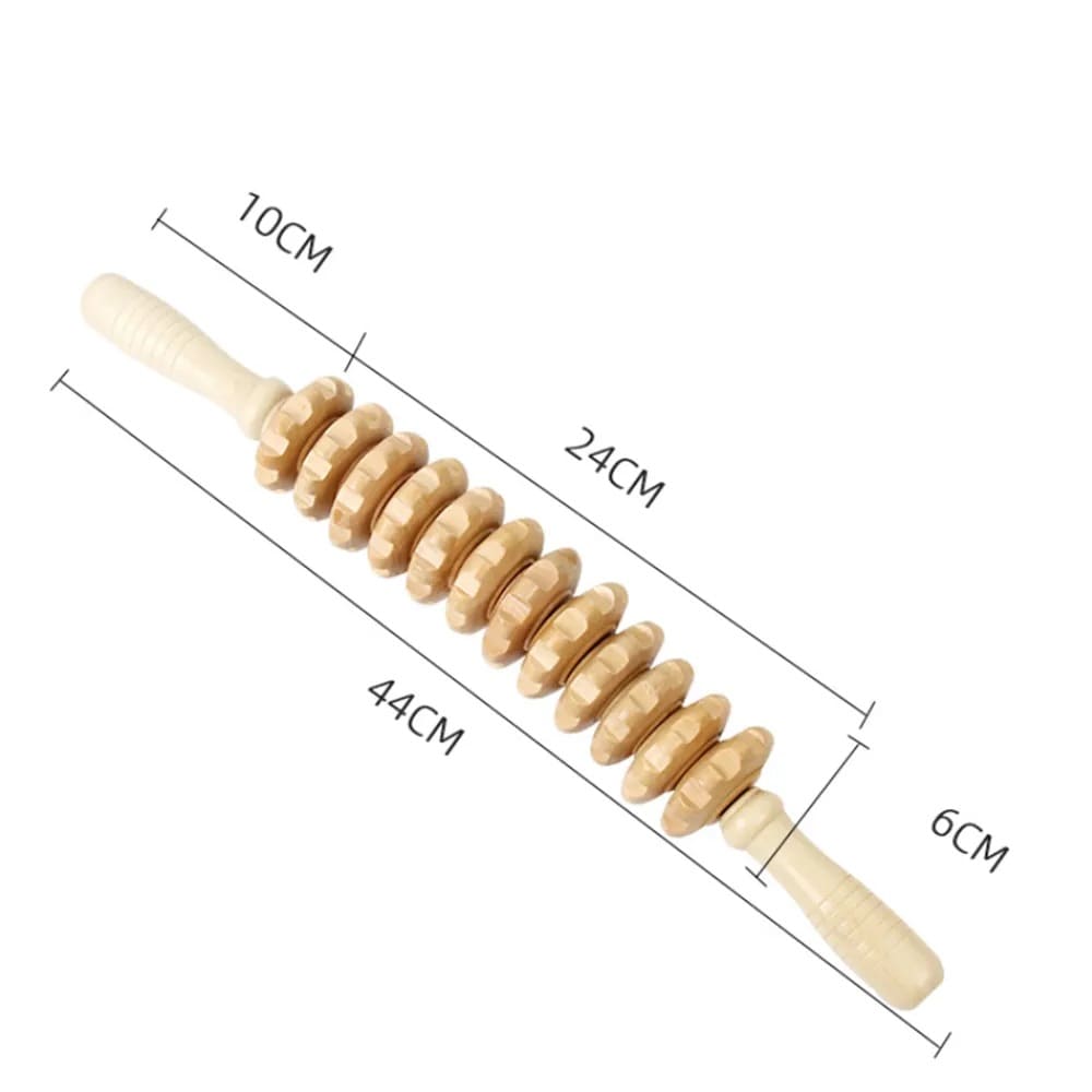 Cellulite Massagerolle Holz gebogen