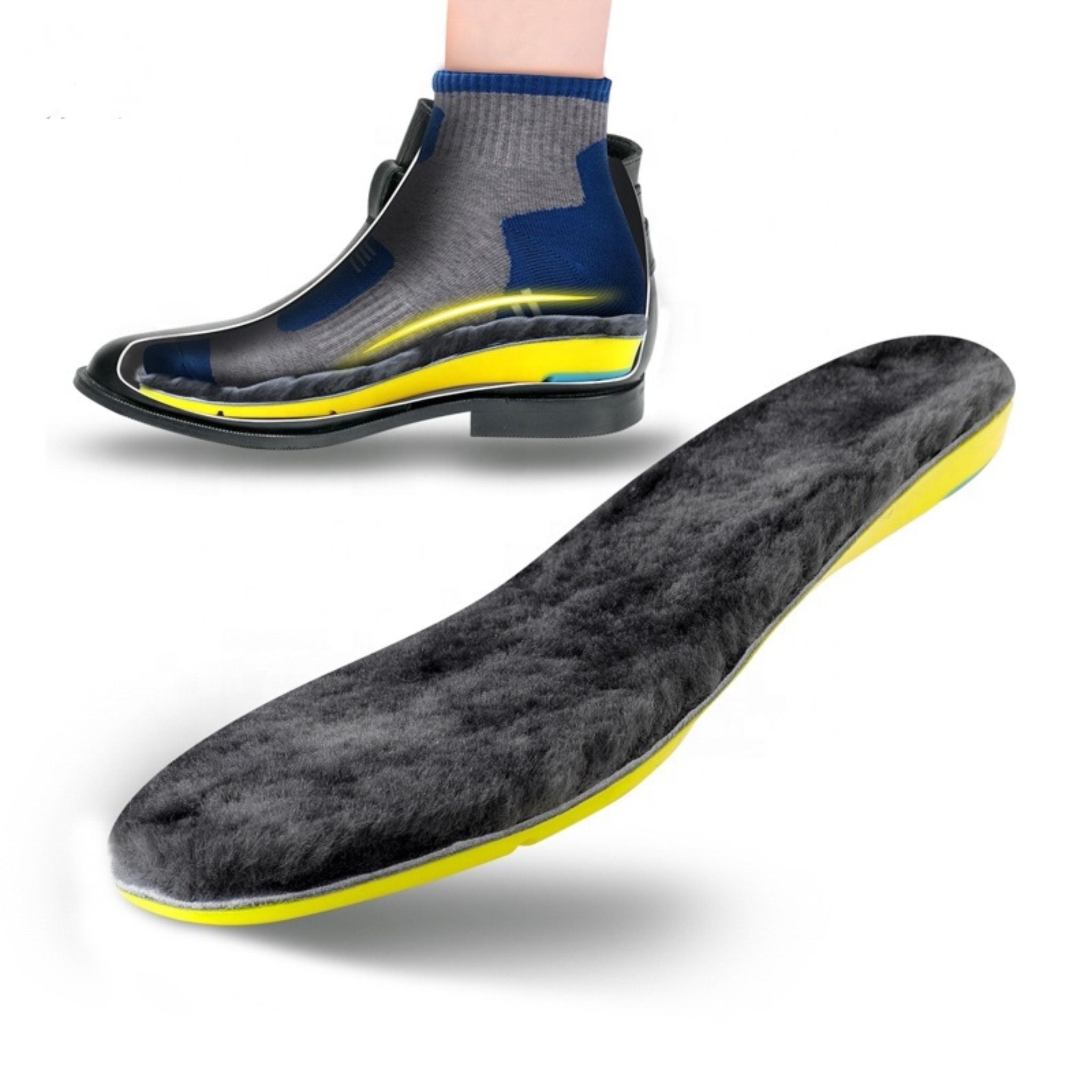 Dicke Fellsohle für Schuhe