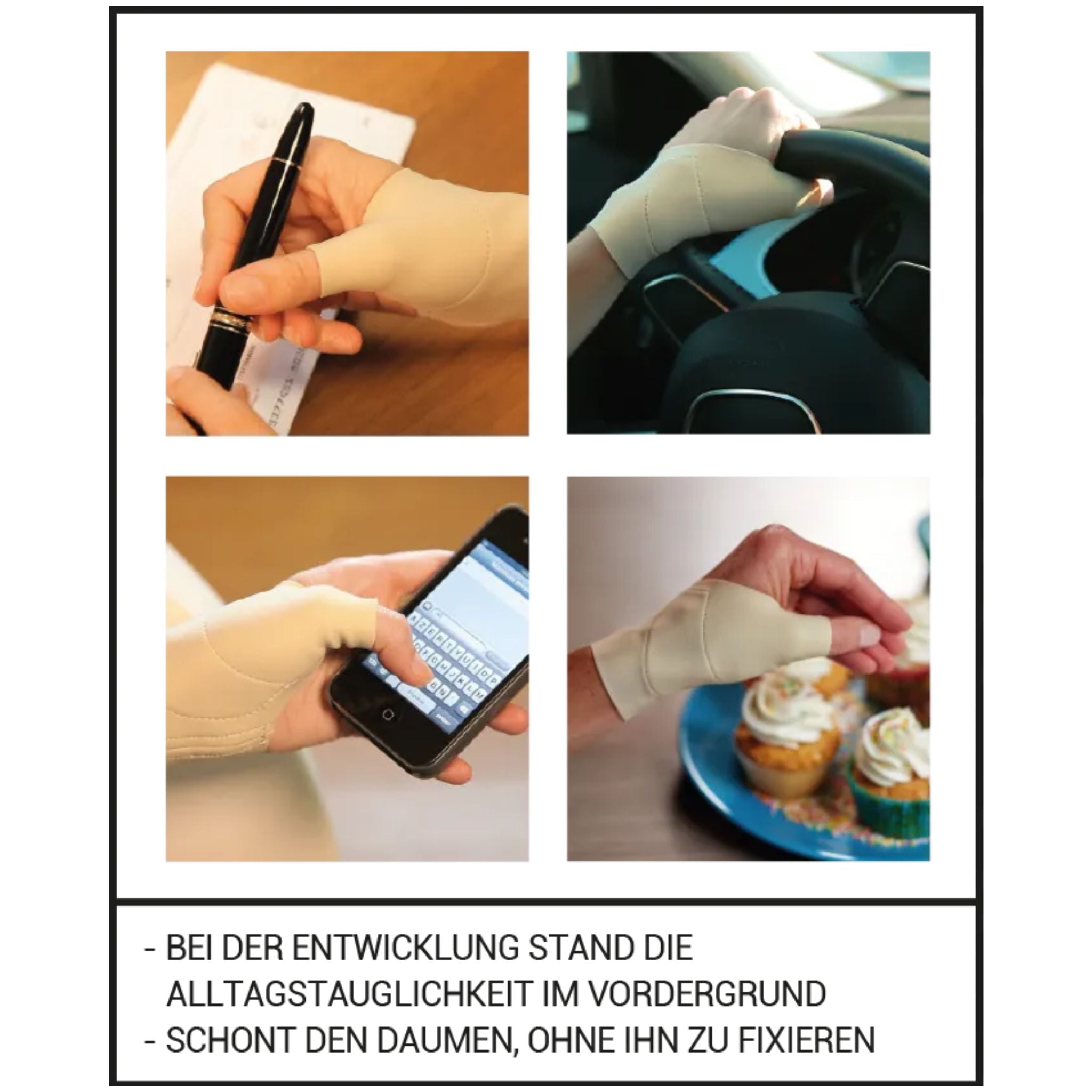 Einsatzmöglichkeiten der Daumenorthese