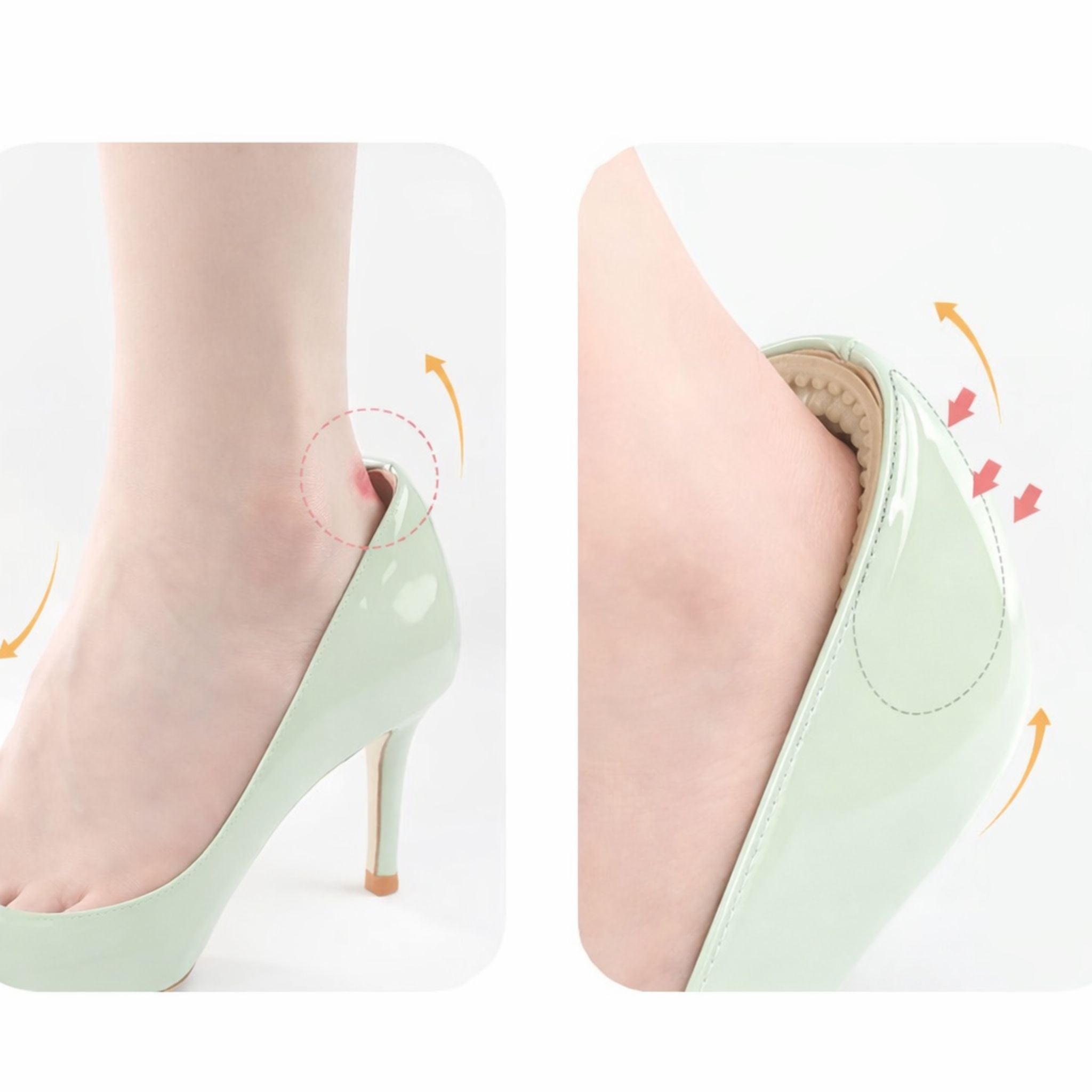 Haftende Gel-Pflaster für High Heels