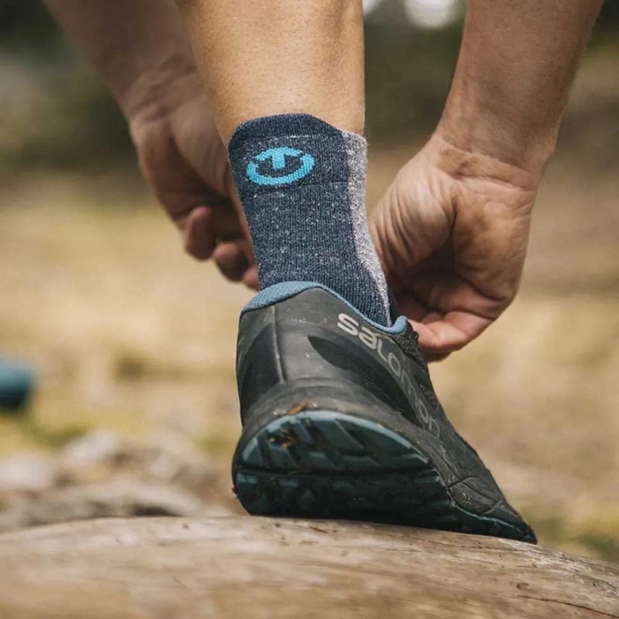 Trecking Socke aus Leinen