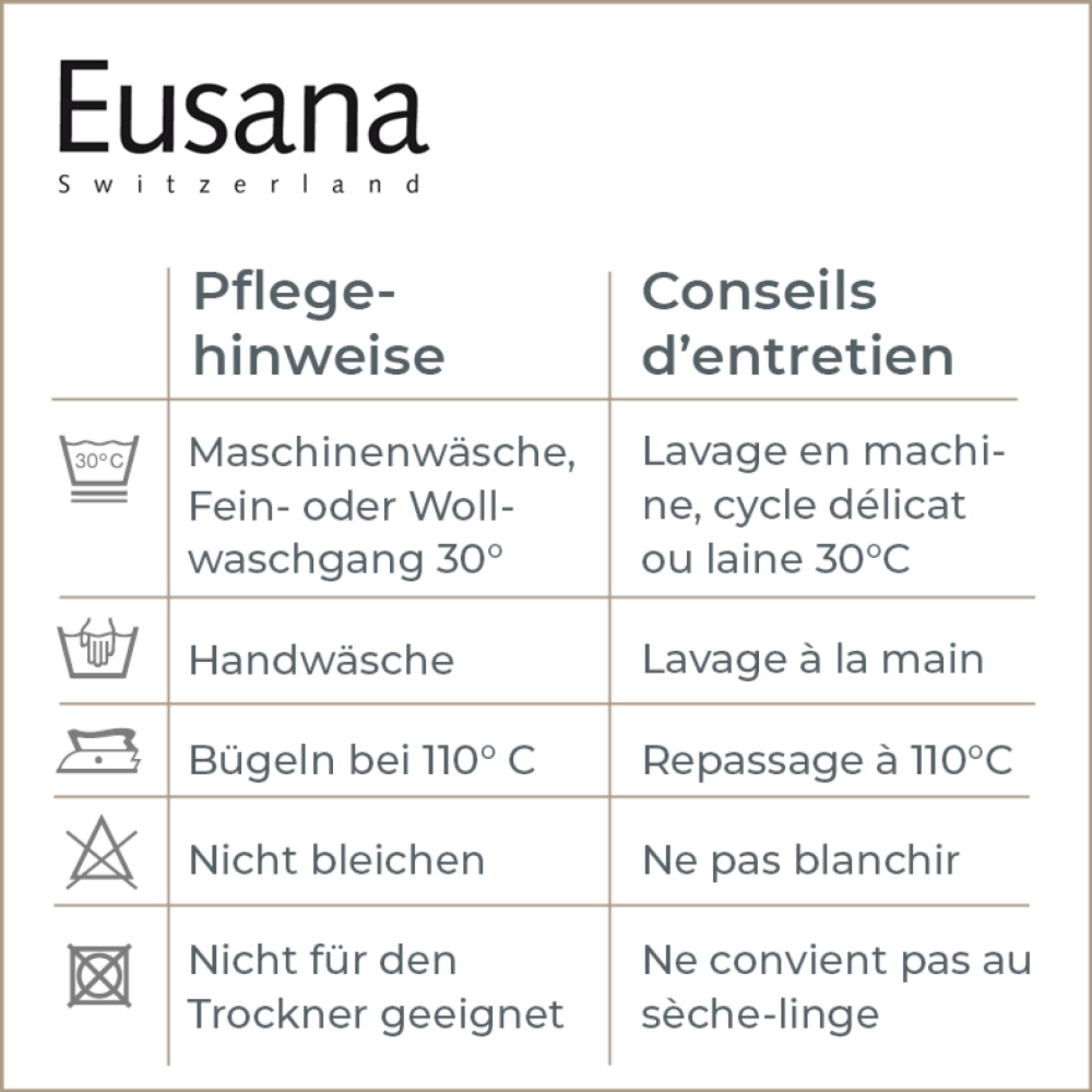 Waschanleitung Eusana Nierengurt