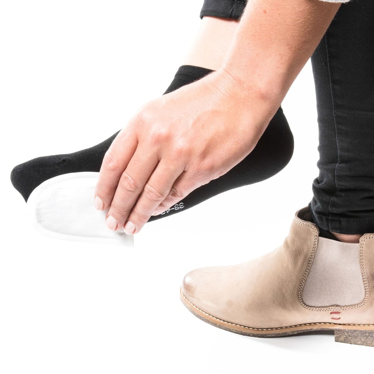 Anklebbare Fusswärmer