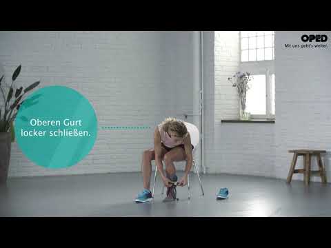 VacoAnkle anziehen Anleitung